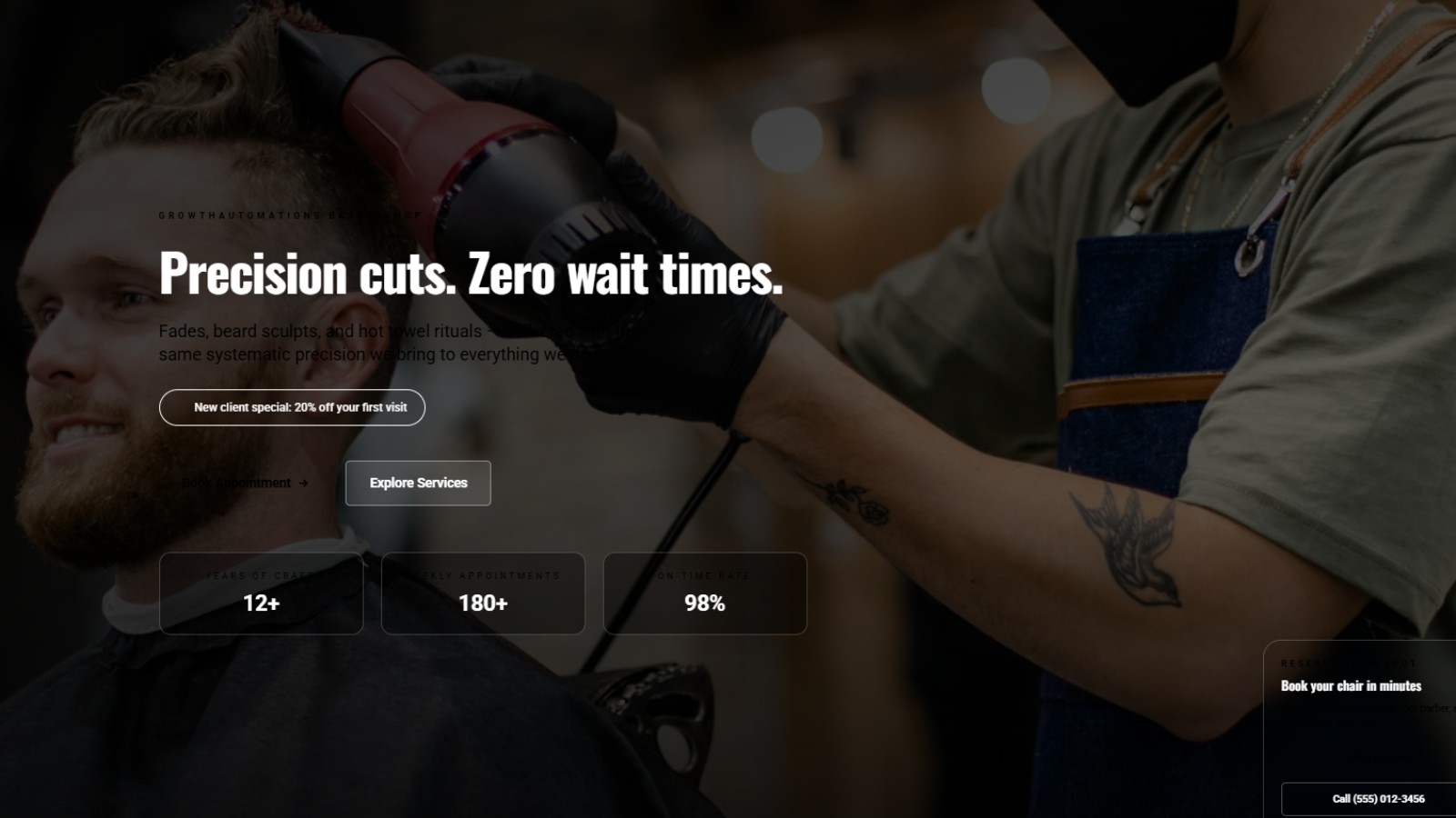 AstroJs Barber Starter Template